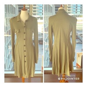 Free People Button Down Dress